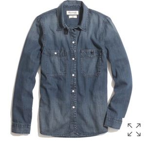 Madewell chambray button down, Sz Small